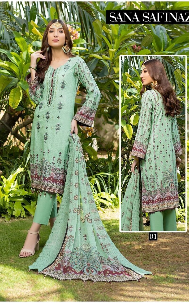 Sana Safinaz Zara Shahjahan Wholesale Cotton Dress Material