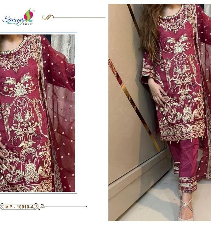 Saniya Trendz St- P-10010 Wholesale Pakistani Salwar Suits