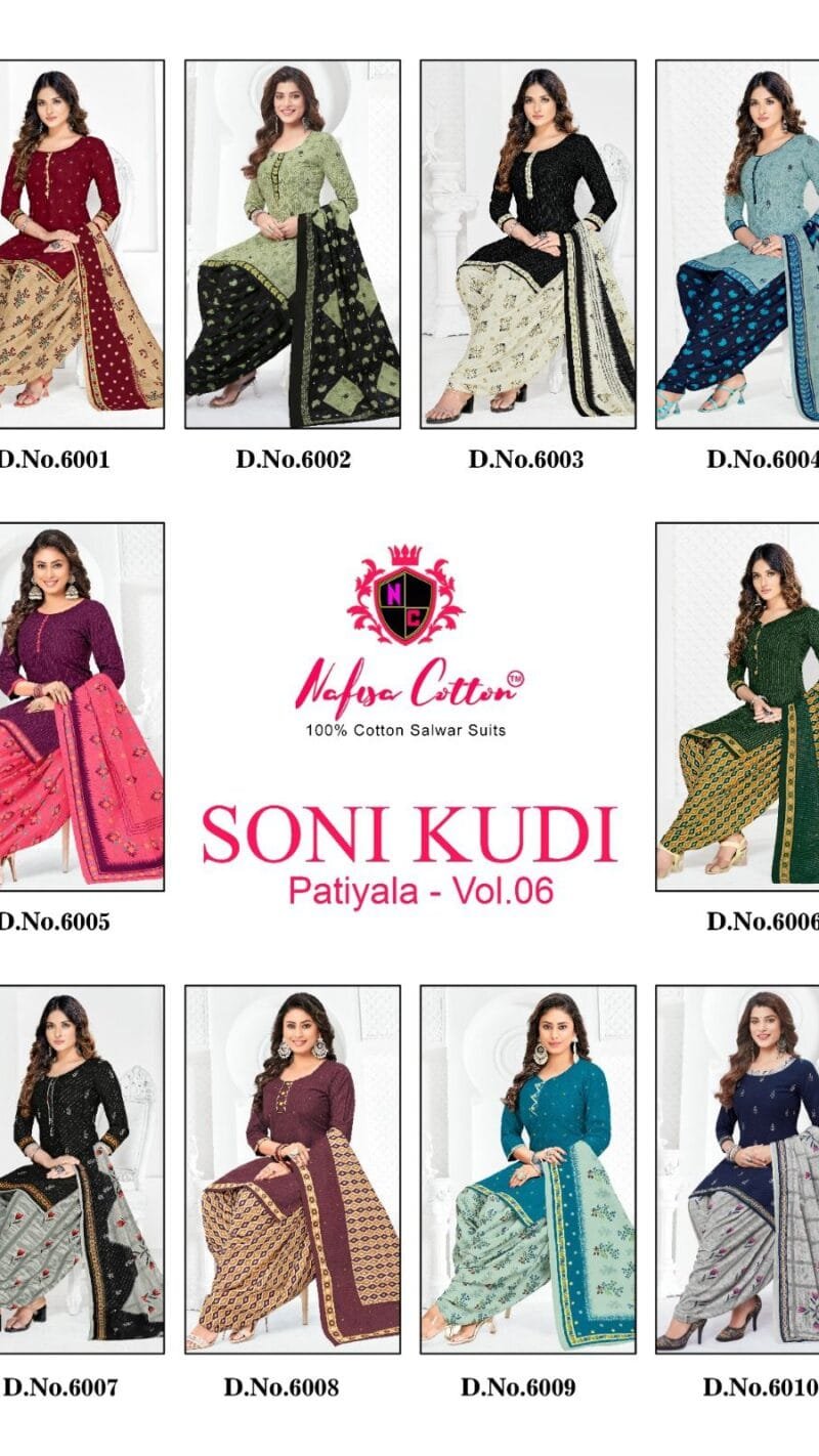 Soni Kudi Vol 6 Nafisa Cotton Wholesale Cotton Dress Material
