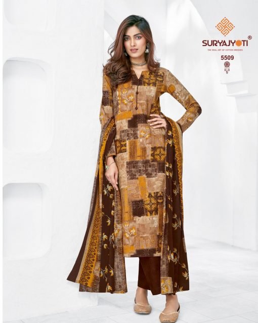 Suryajyoti Trendy Cotton Vol 55 Wholesale Cotton Dress Material