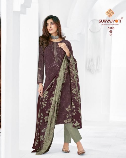 Suryajyoti Trendy Cotton Vol 55 Wholesale Cotton Dress Material