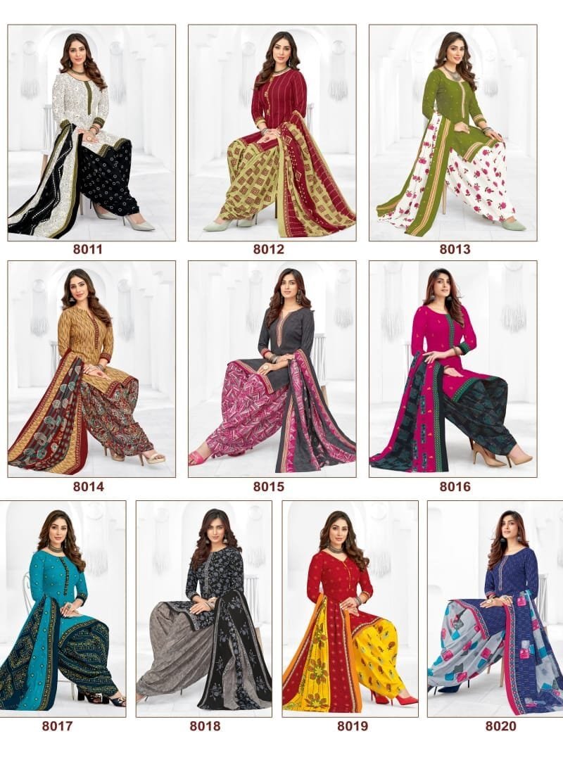 Suryajyoti Trendy Patiyala Vol 8 Wholesale Cotton Dress Material