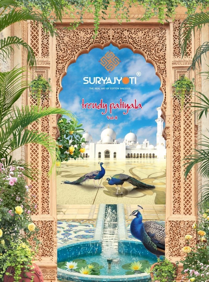 Suryajyoti Trendy Patiyala Vol 8 Wholesale Cotton Dress Material