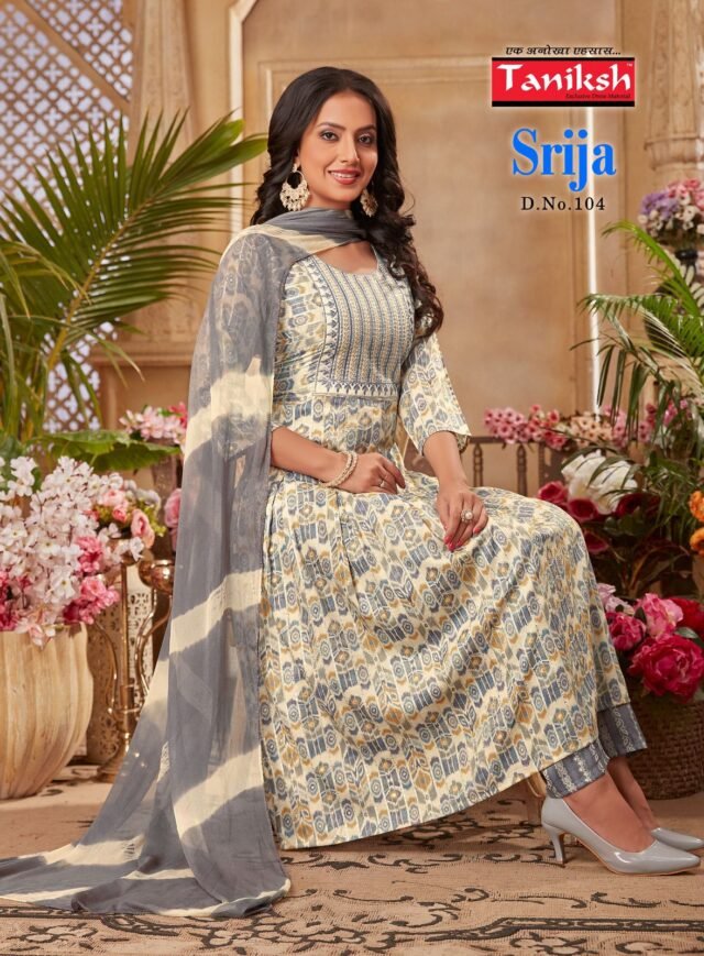 Taniksh Srija With Embroidery Work Readymade Collection