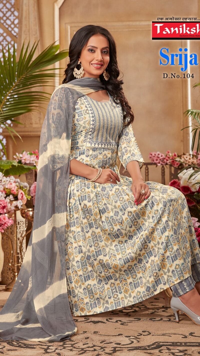 Taniksh Srija With Embroidery Work Readymade Collection