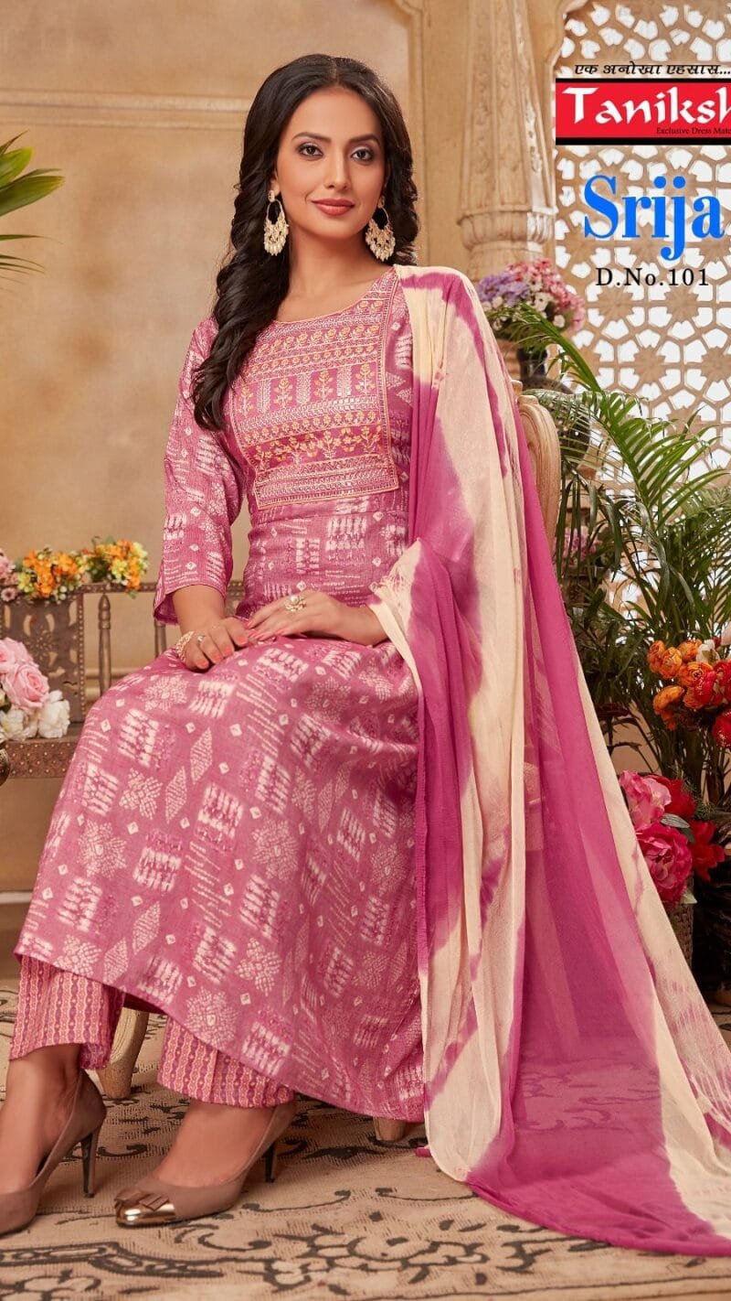 Taniksh Srija With Embroidery Work Readymade Collection