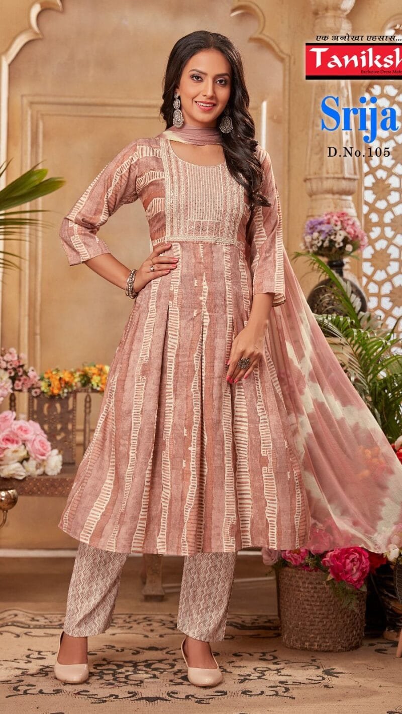 Taniksh Srija With Embroidery Work Readymade Collection