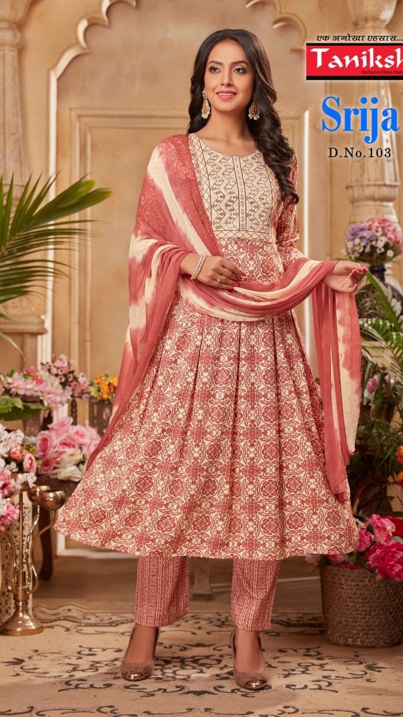 Taniksh Srija With Embroidery Work Readymade Collection