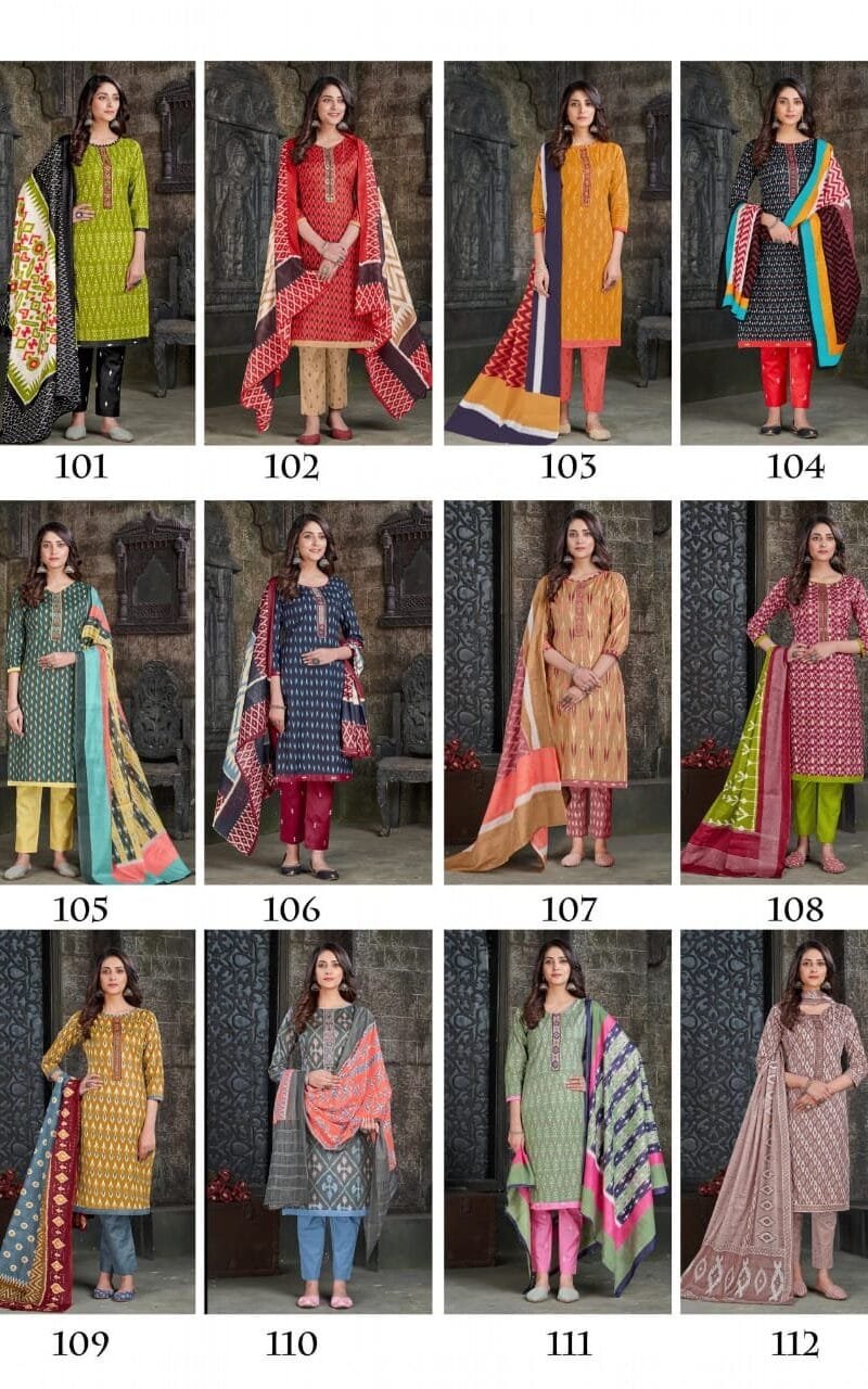 Tara Ikkat Tie Special Vol 1 Wholesale Cotton Dress Material