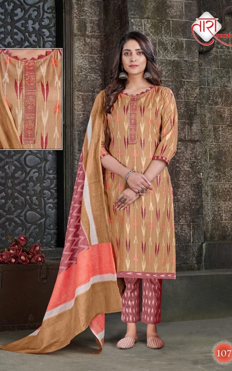 Tara Ikkat Tie Special Vol 1 Wholesale Cotton Dress Material