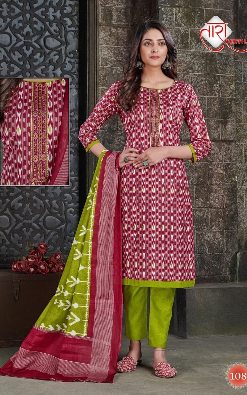 Tara Ikkat Tie Special Vol 1 Wholesale Cotton Dress Material