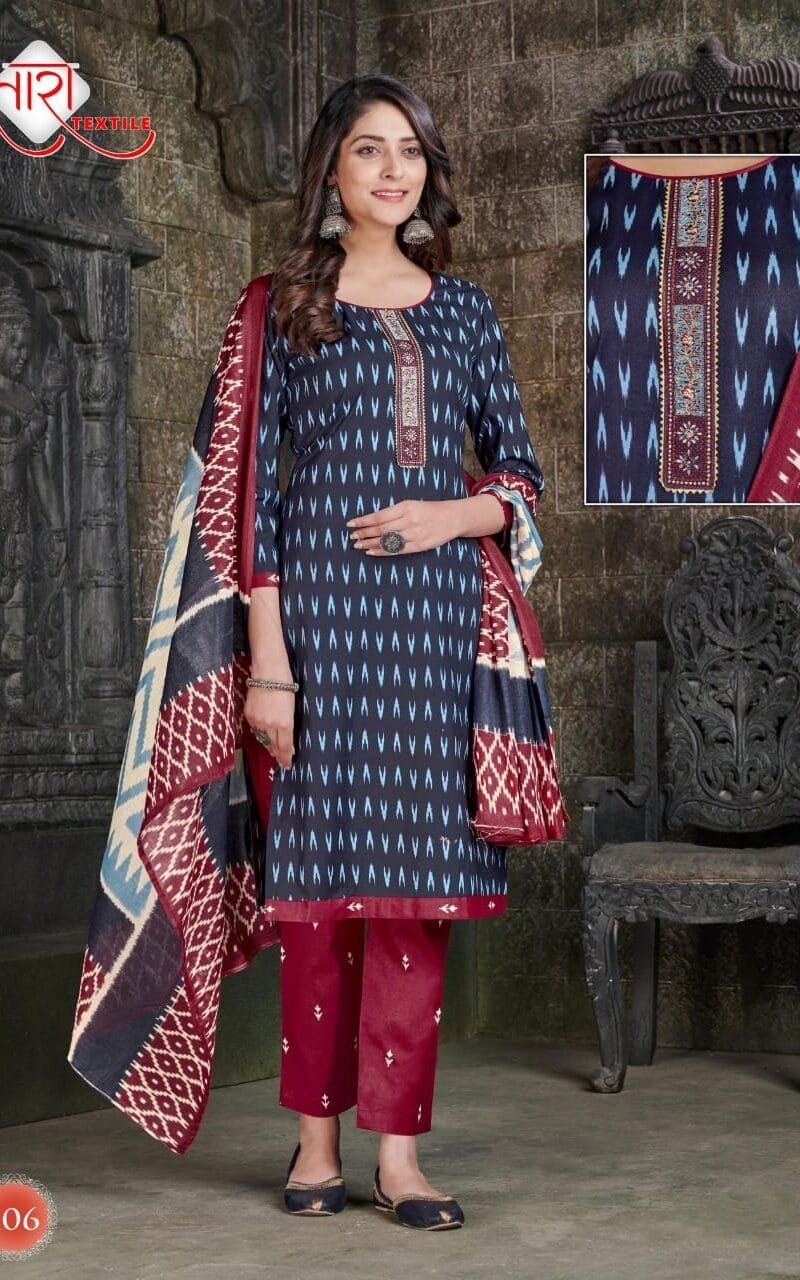 Tara Ikkat Tie Special Vol 1 Wholesale Cotton Dress Material