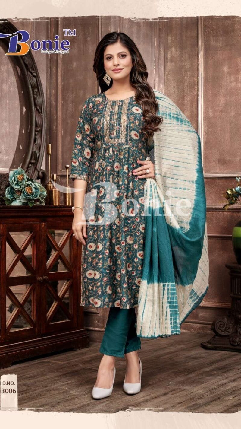Vaani Vol 3 Bonie Kurti + Pant Dupatta