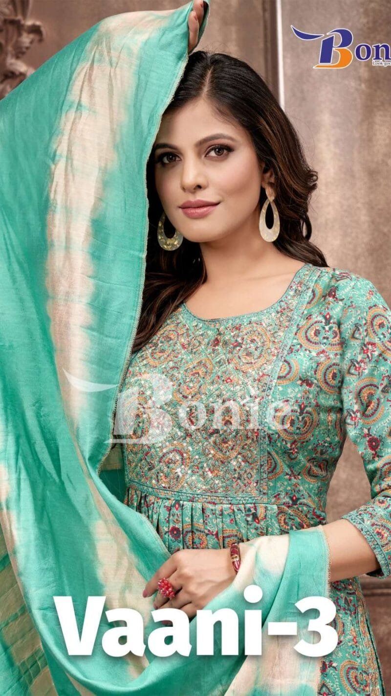 Vaani Vol 3 Bonie Kurti + Pant Dupatta