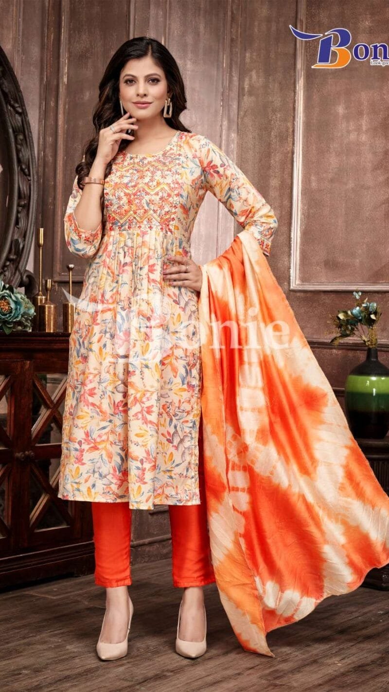 Vaani Vol 3 Bonie Kurti + Pant Dupatta