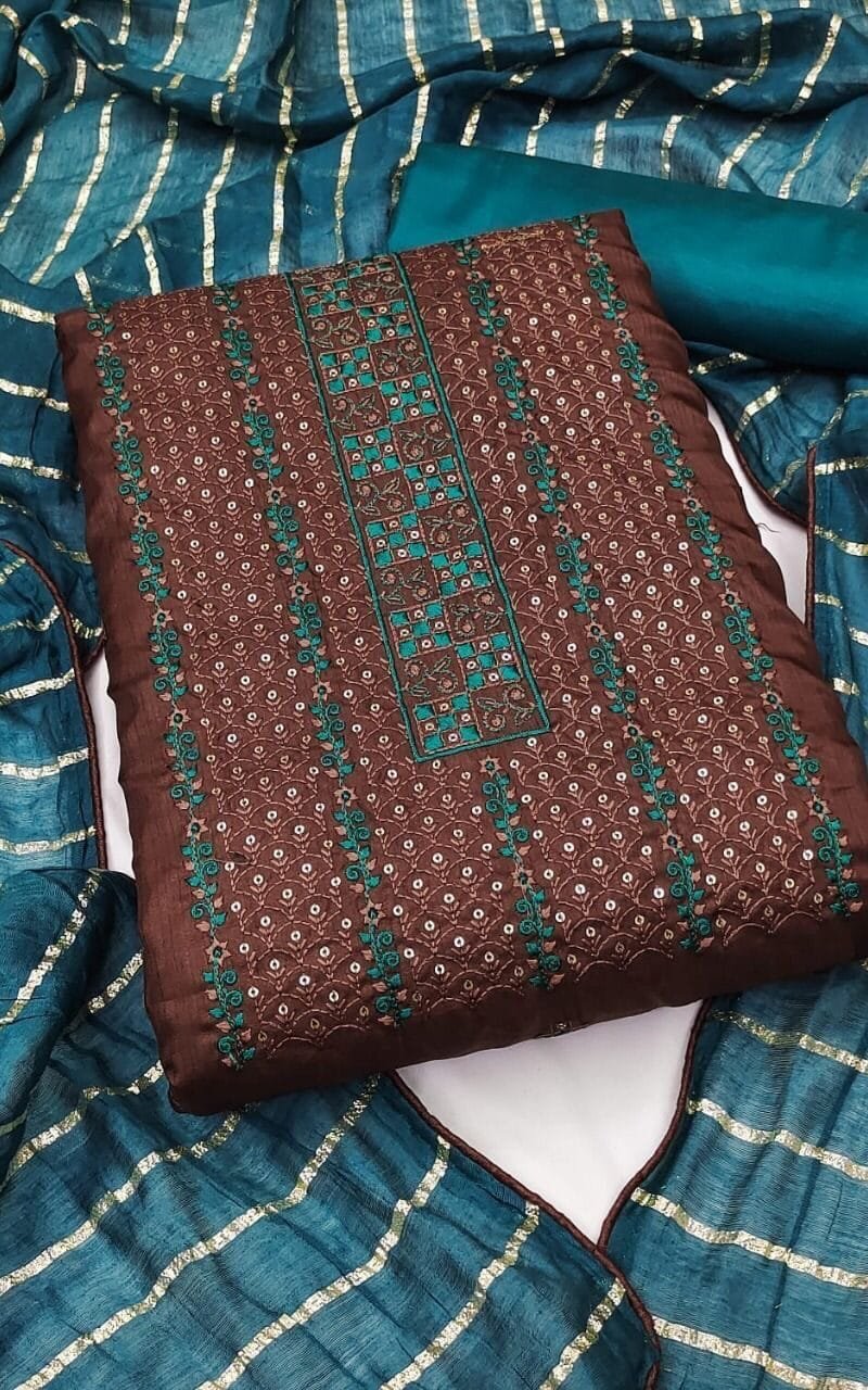 Buy Coco Silk Work Wholesale Dress Material