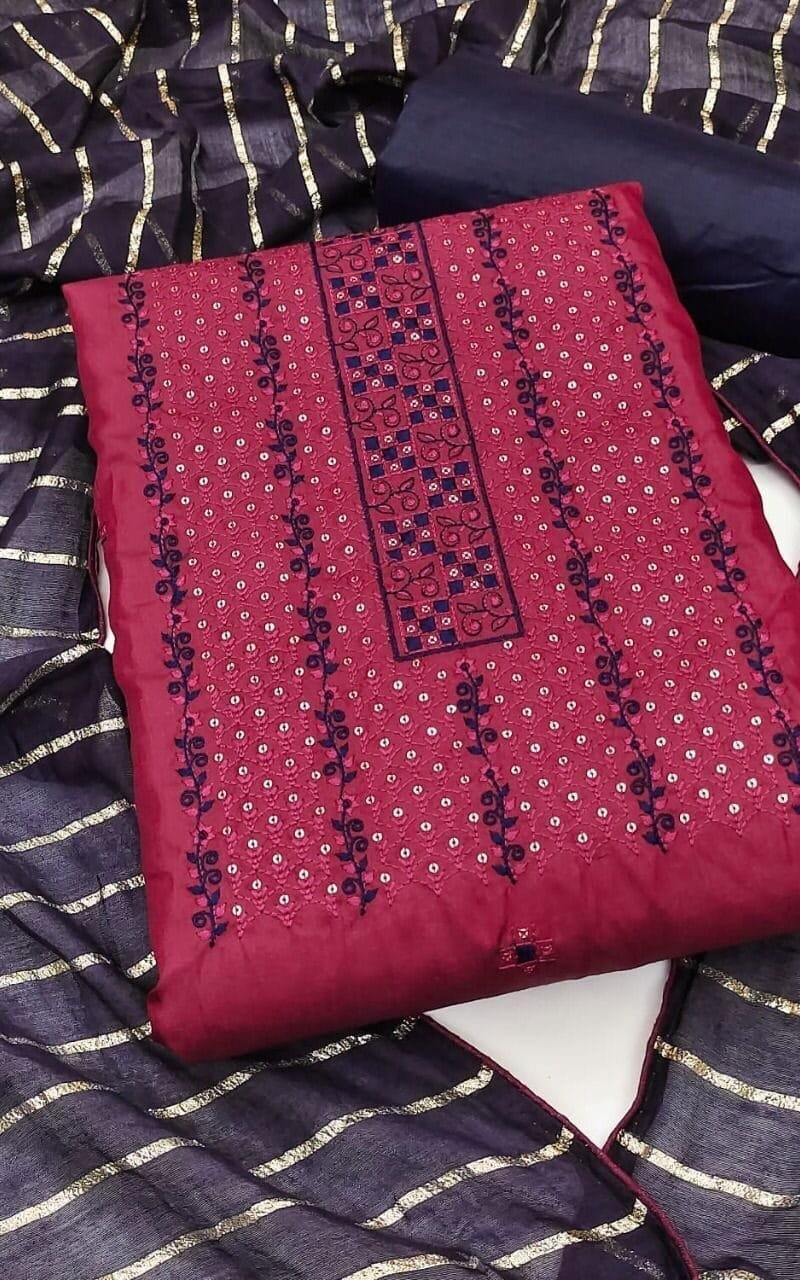 Buy Coco Silk Work Wholesale Dress Material