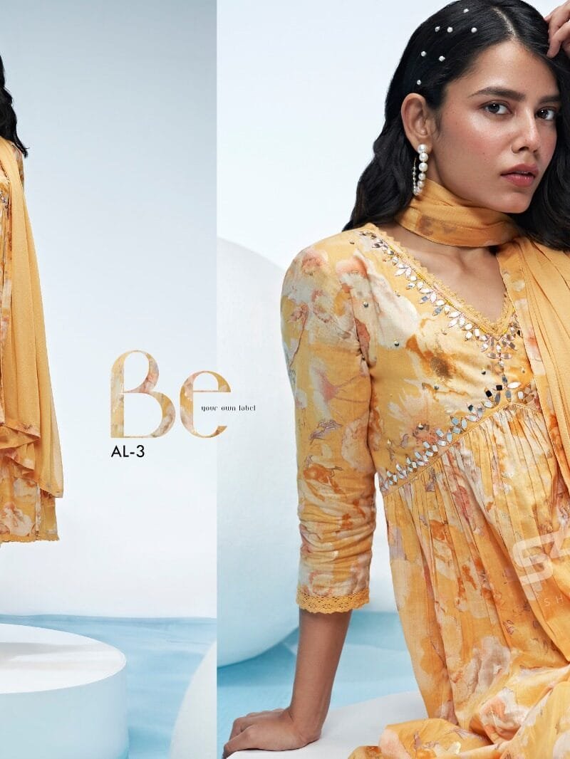ALIA Spring Summer Readymade Digital Printed Mul Anarkali Sets
