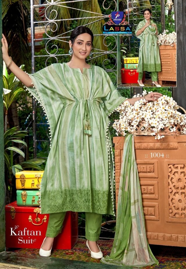 AP Lassa Kaftan Suit Vol 1 Wholesale Cotton Dress Material