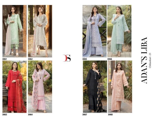 Adanlibas Chikankari Vol 23 Deepsy Pakistani Salwar Suits