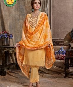 Alexa Jt Pure Heavy Cotton With Embroidery Work
