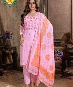 Alexa Jt Pure Heavy Cotton With Embroidery Work