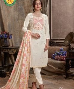 Alexa Jt Pure Heavy Cotton With Embroidery Work