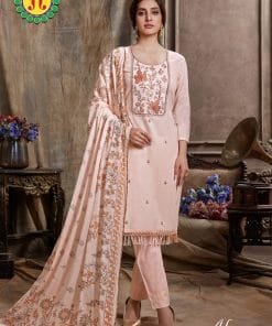 Alexa Jt Pure Heavy Cotton With Embroidery Work