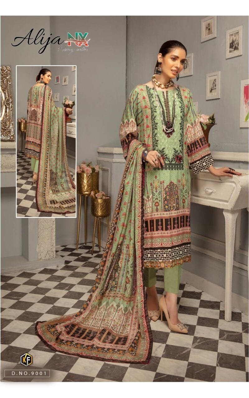 Alija Nx 9 Keval Fab Wholesale Cotton Dress Material