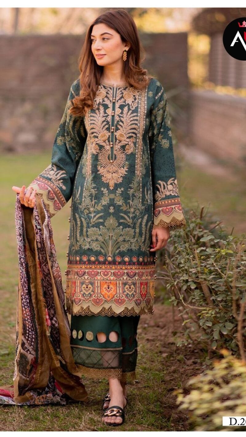 Asifa Nabeel Vol 2 Pure Cotton Collection With Mal Mal Dupatta