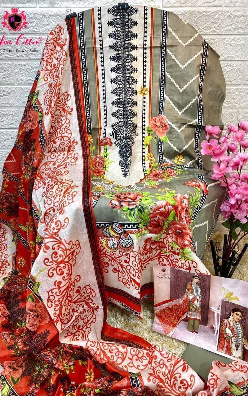 Ayesha Ibhrahim Karachi Cotton Vol 4 Nafisa Cotton