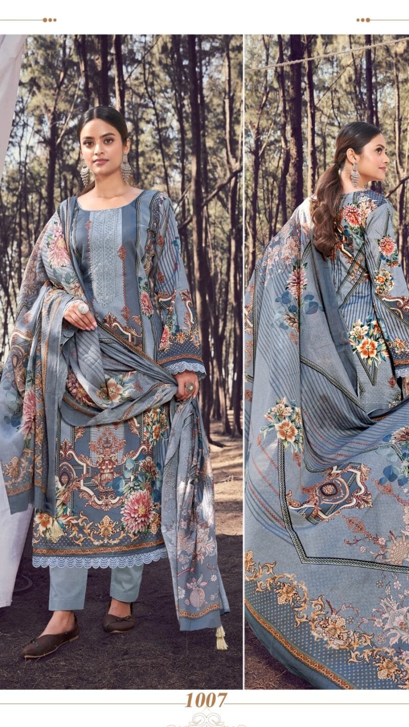 Aza Digital Hermitage Pakistani Cotton Wholesale Dress Material