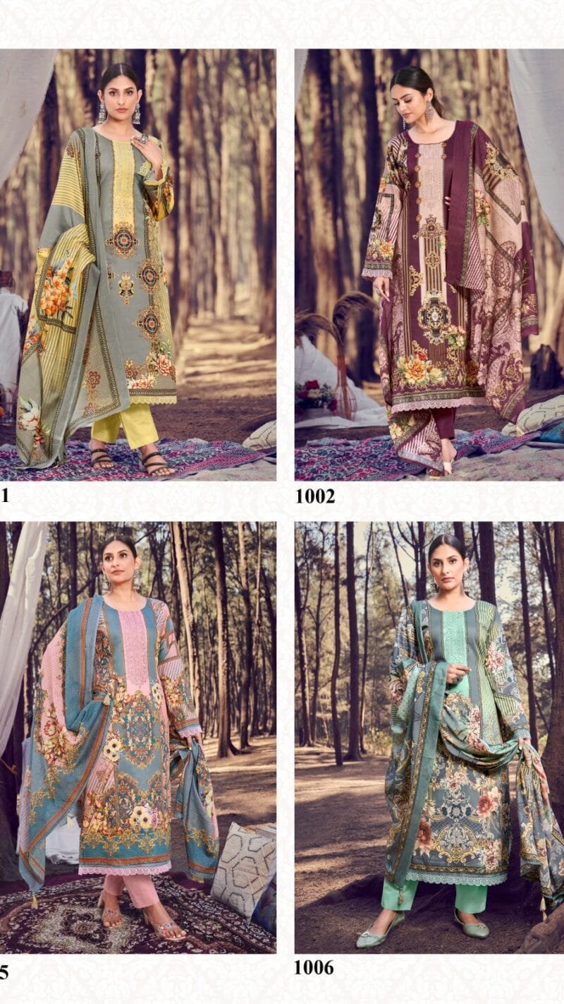 Aza Digital Hermitage Pakistani Cotton Wholesale Dress Material