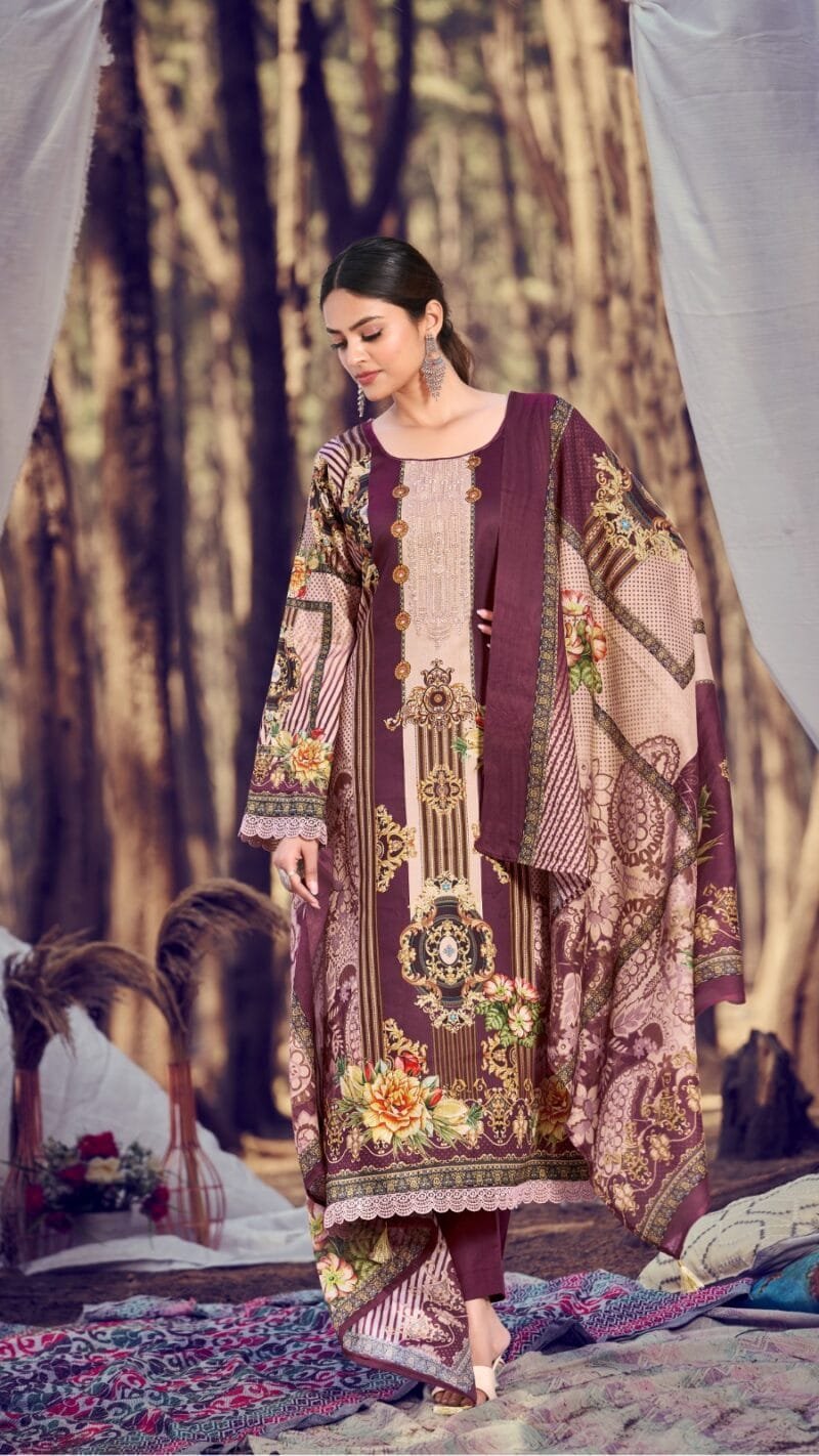 Aza Digital Hermitage Pakistani Cotton Wholesale Dress Material