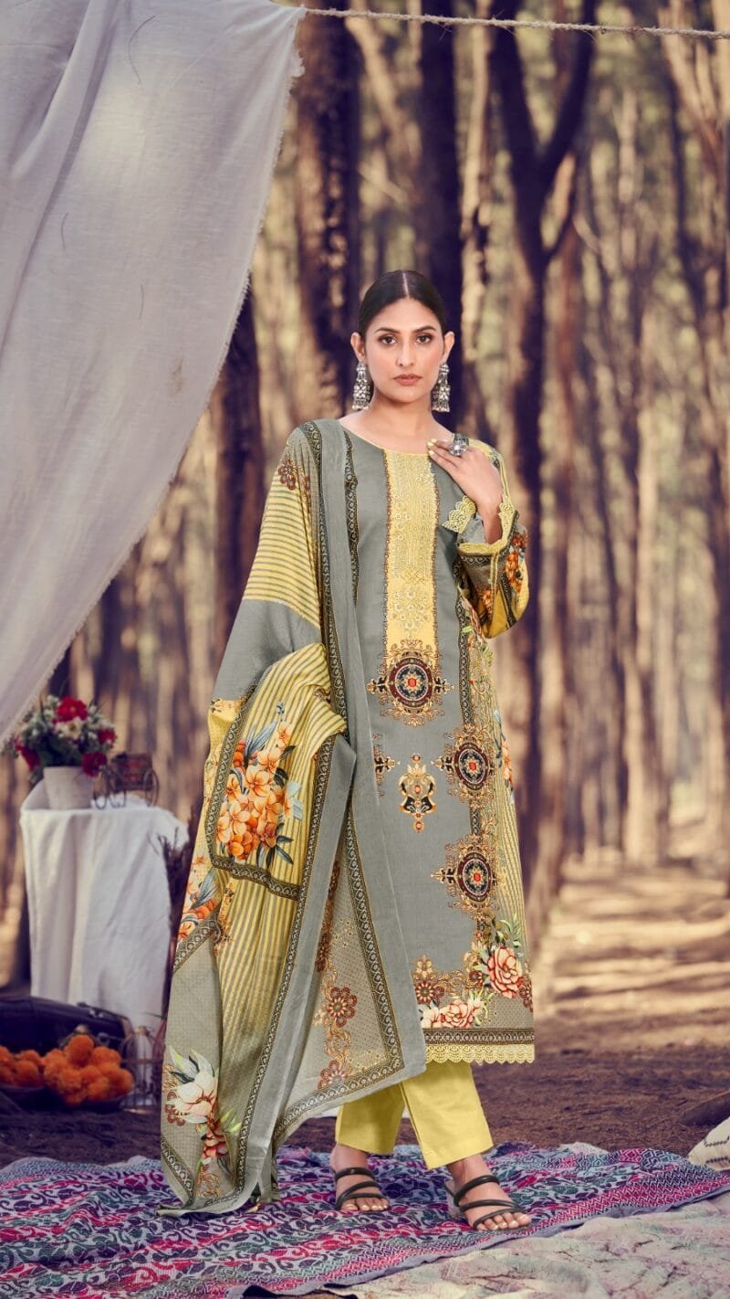 Aza Digital Hermitage Pakistani Cotton Wholesale Dress Material