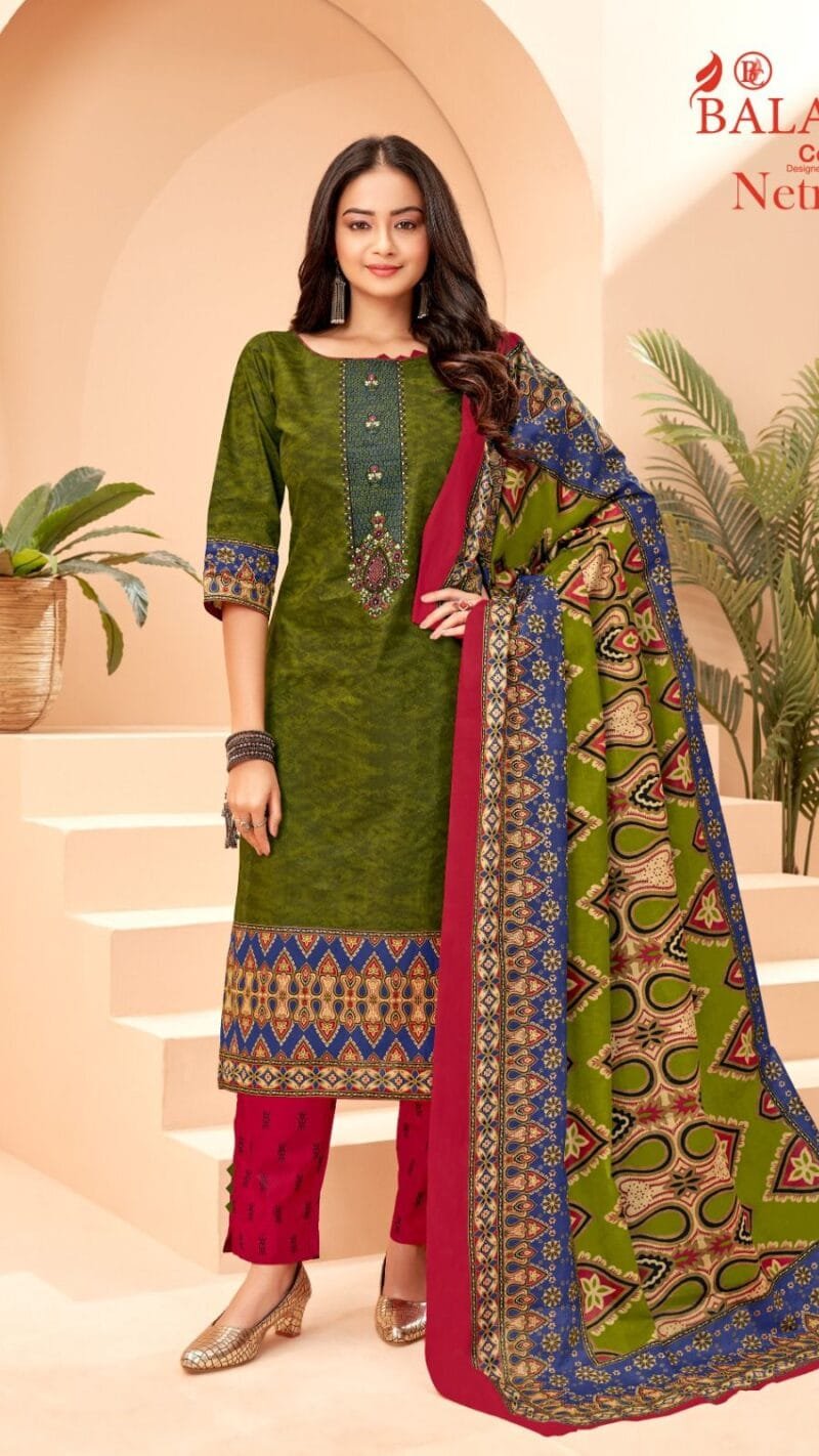 Balaji Netra Vol 2 Wholesale Cotton Dress Material