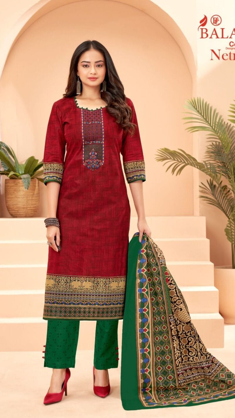 Balaji Netra Vol 2 Wholesale Cotton Dress Material