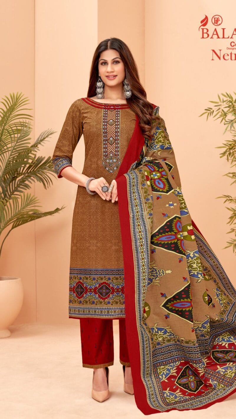 Balaji Netra Vol 2 Wholesale Cotton Dress Material