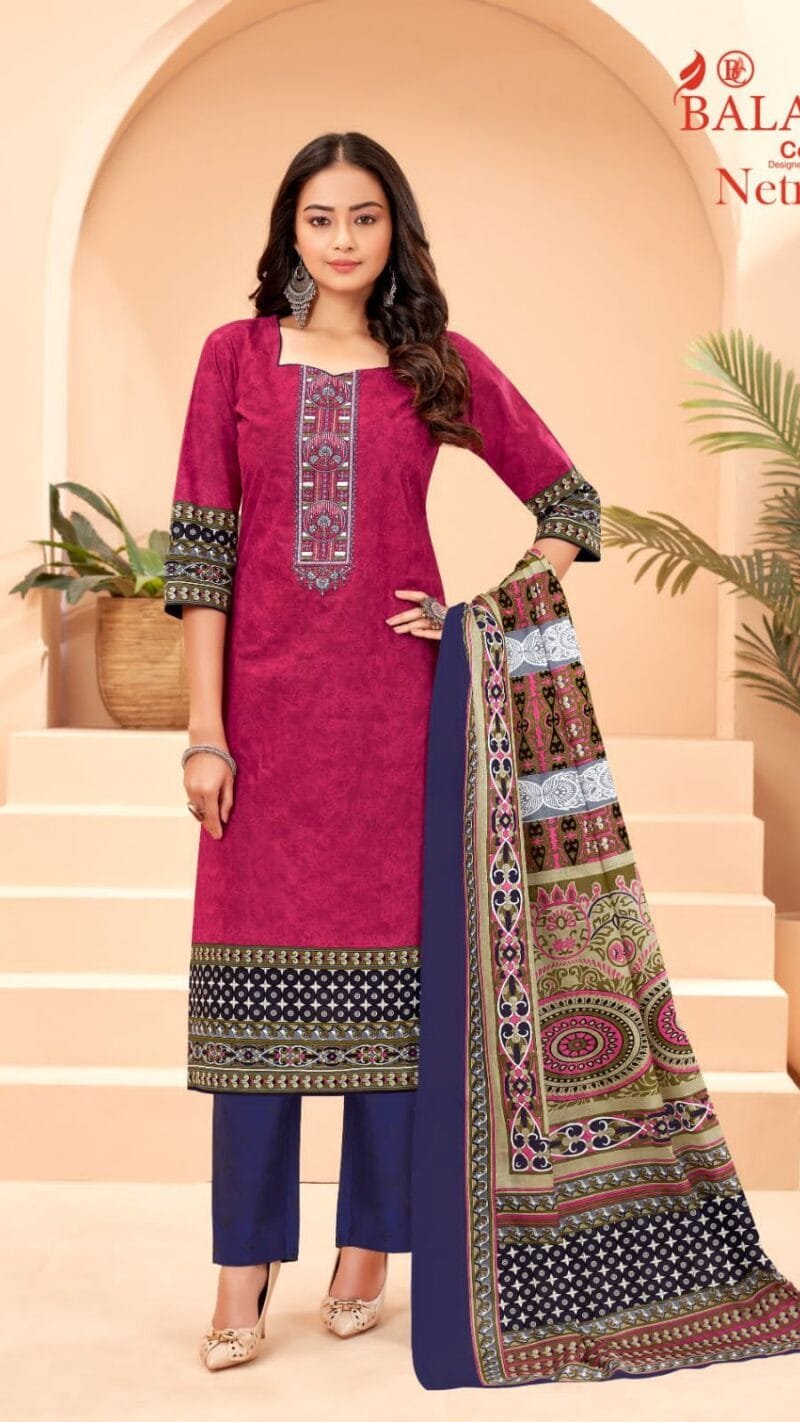 Balaji Netra Vol 2 Wholesale Cotton Dress Material