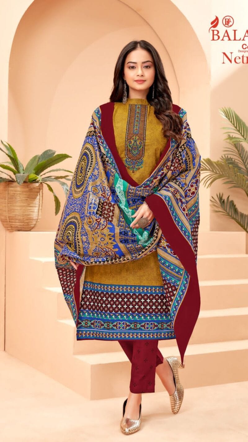 Balaji Netra Vol 2 Wholesale Cotton Dress Material