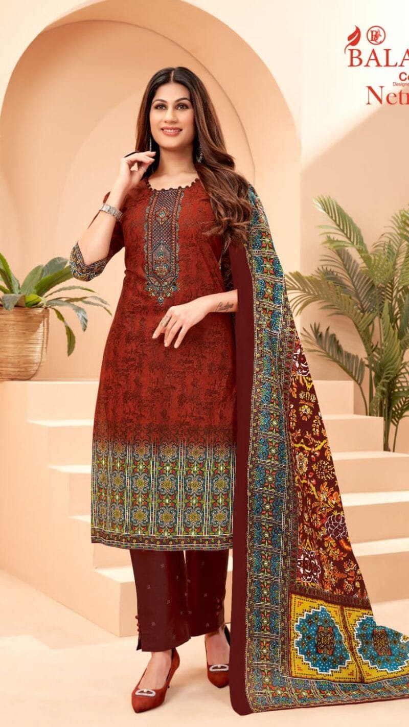 Balaji Netra Vol 2 Wholesale Cotton Dress Material