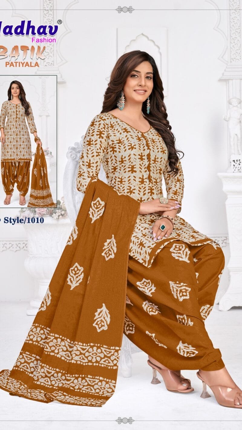 Batik Patiyala Vol 1 Madhav Fashion Wholesale Cotton Dress Material