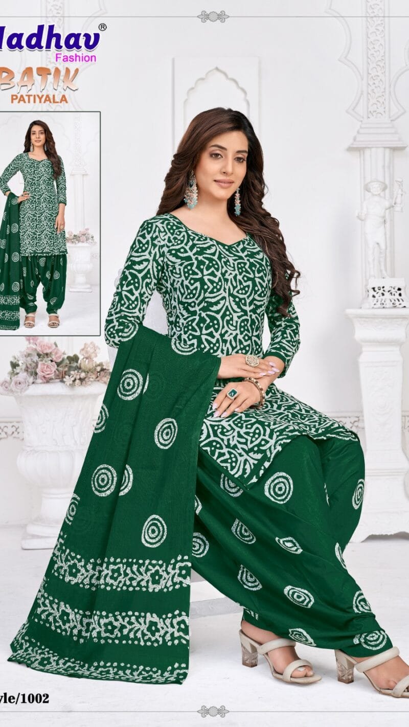 Batik Patiyala Vol 1 Madhav Fashion Wholesale Cotton Dress Material