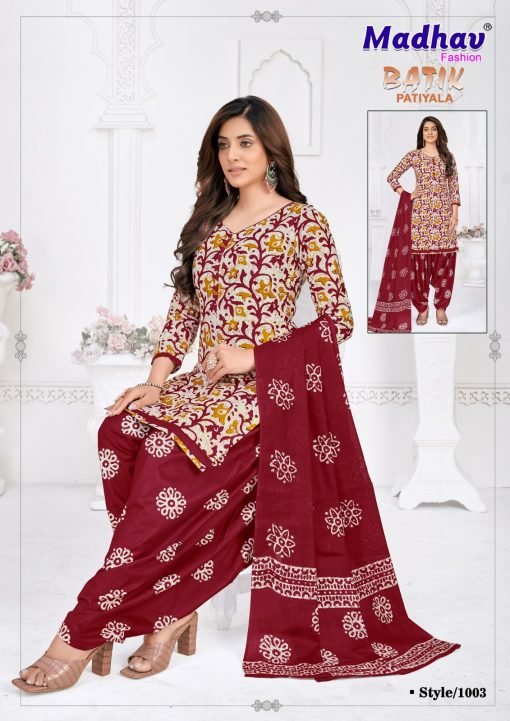 Batik Patiyala Vol 1 Madhav Fashion Wholesale Cotton Dress Material