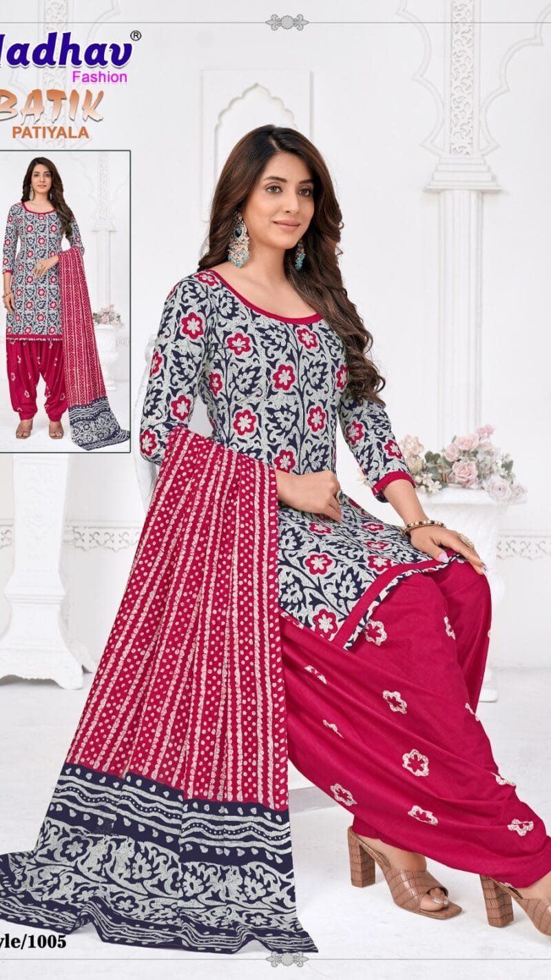 Batik Patiyala Vol 1 Madhav Fashion Wholesale Cotton Dress Material