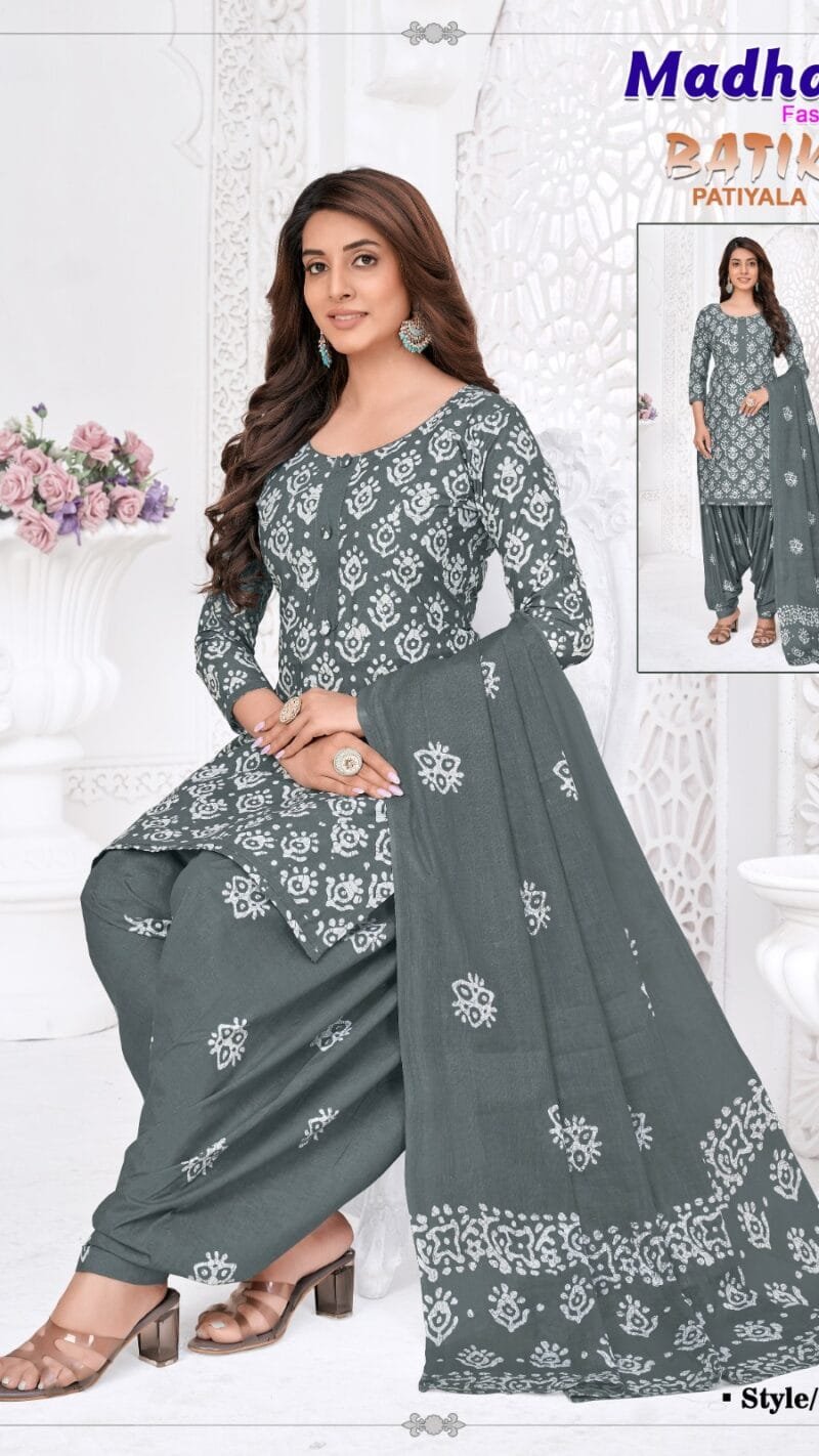 Batik Patiyala Vol 1 Madhav Fashion Wholesale Cotton Dress Material