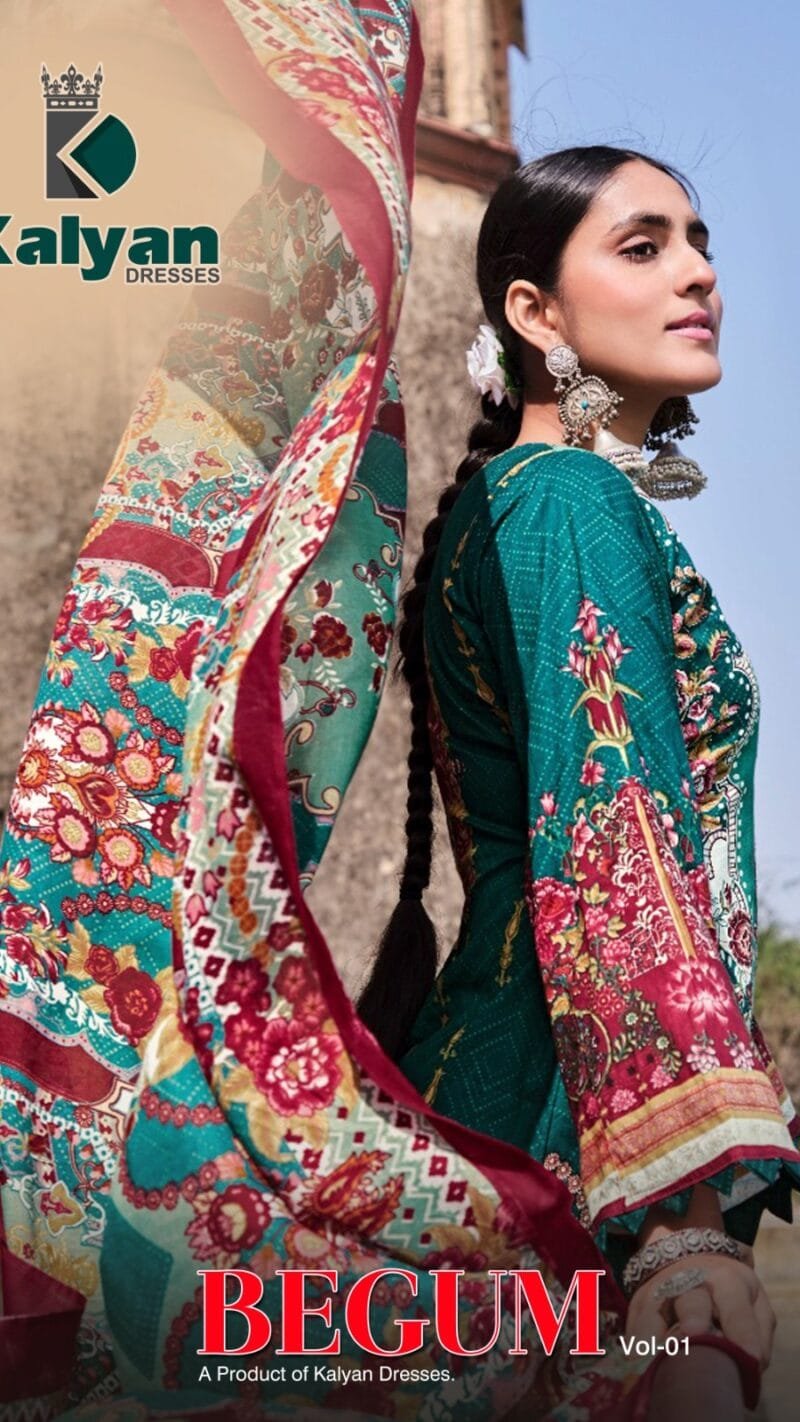 Begum Vol 1 Kalyan Dresses Wholesale Cotton Dress Material