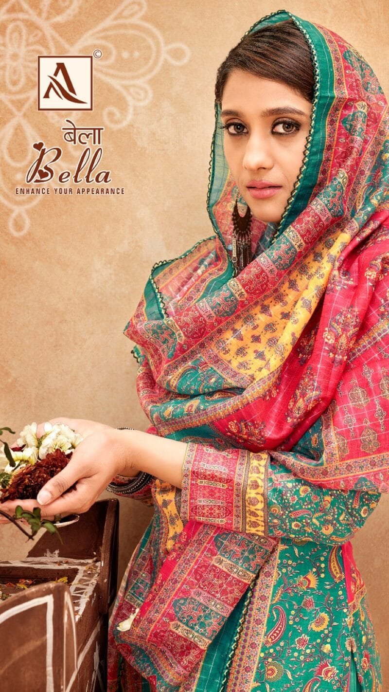 Bella Alok Suit Pure Muslin Designer Print Wholesale Salwar Kameez