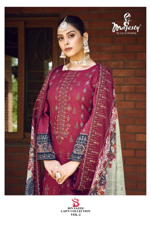 Bin Saeed Lawn Collection Vol 2 Majesty Pakistani Salwar Suits