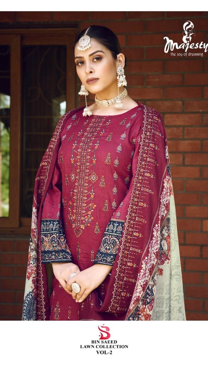 Bin Saeed Lawn Collection Vol 2 Majesty Pakistani Salwar Suits